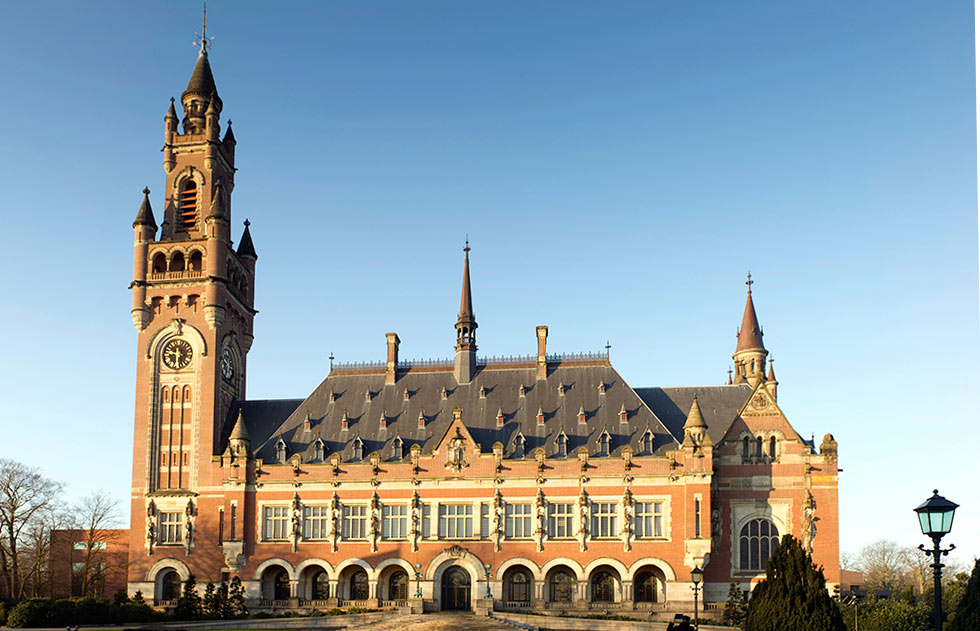 オランダ・ハーグにある国際司法裁判所(ICJ)